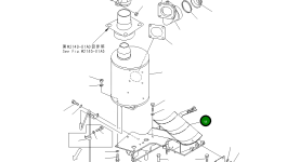 Кронштейн 134-01-61244 Komatsu
