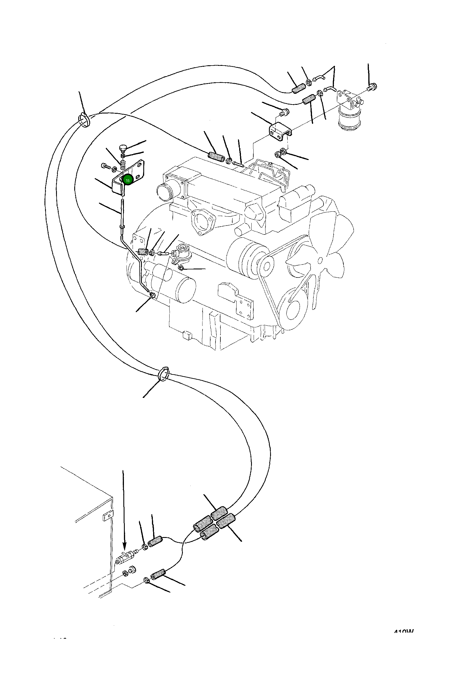 Опора 21D-43-11540 Komatsu