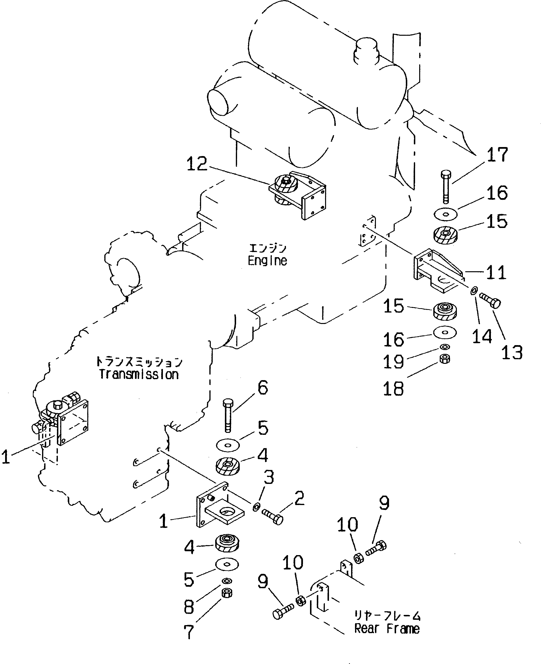 Кронштейн 419-01-21110 Komatsu
