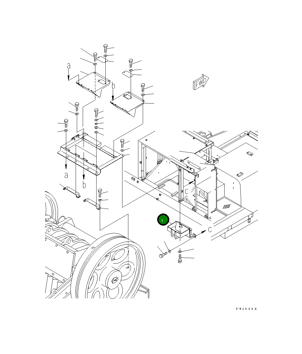 Кронштейн 8248-54-2480 Komatsu