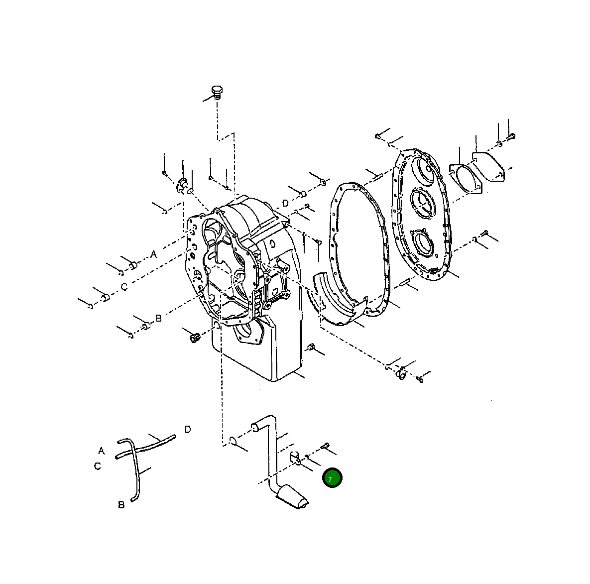 Клипса 80 708 Komatsu