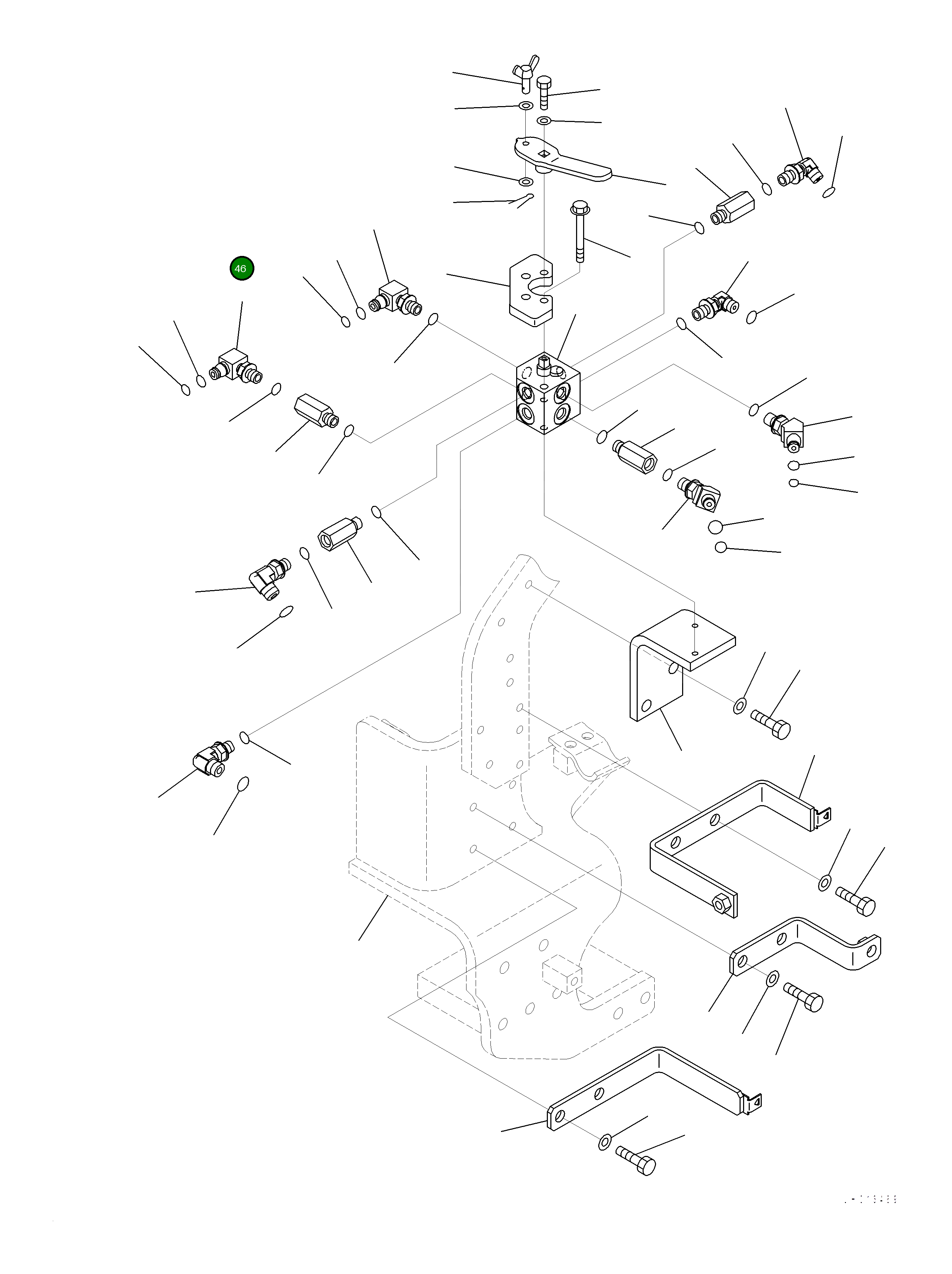 Кронштейн 2A7-62-12130 Komatsu