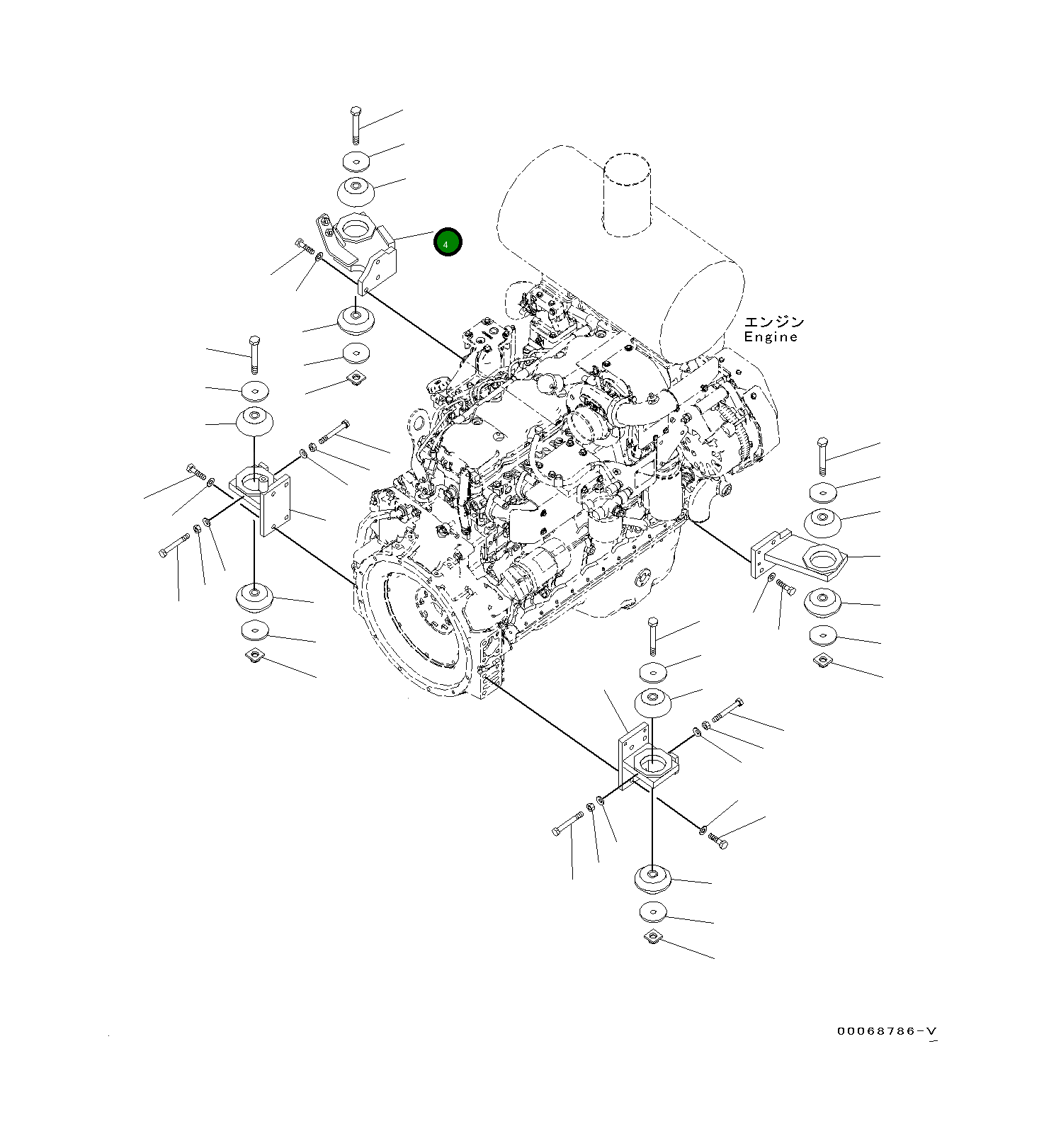 Кронштейн 419-01-48172 Komatsu