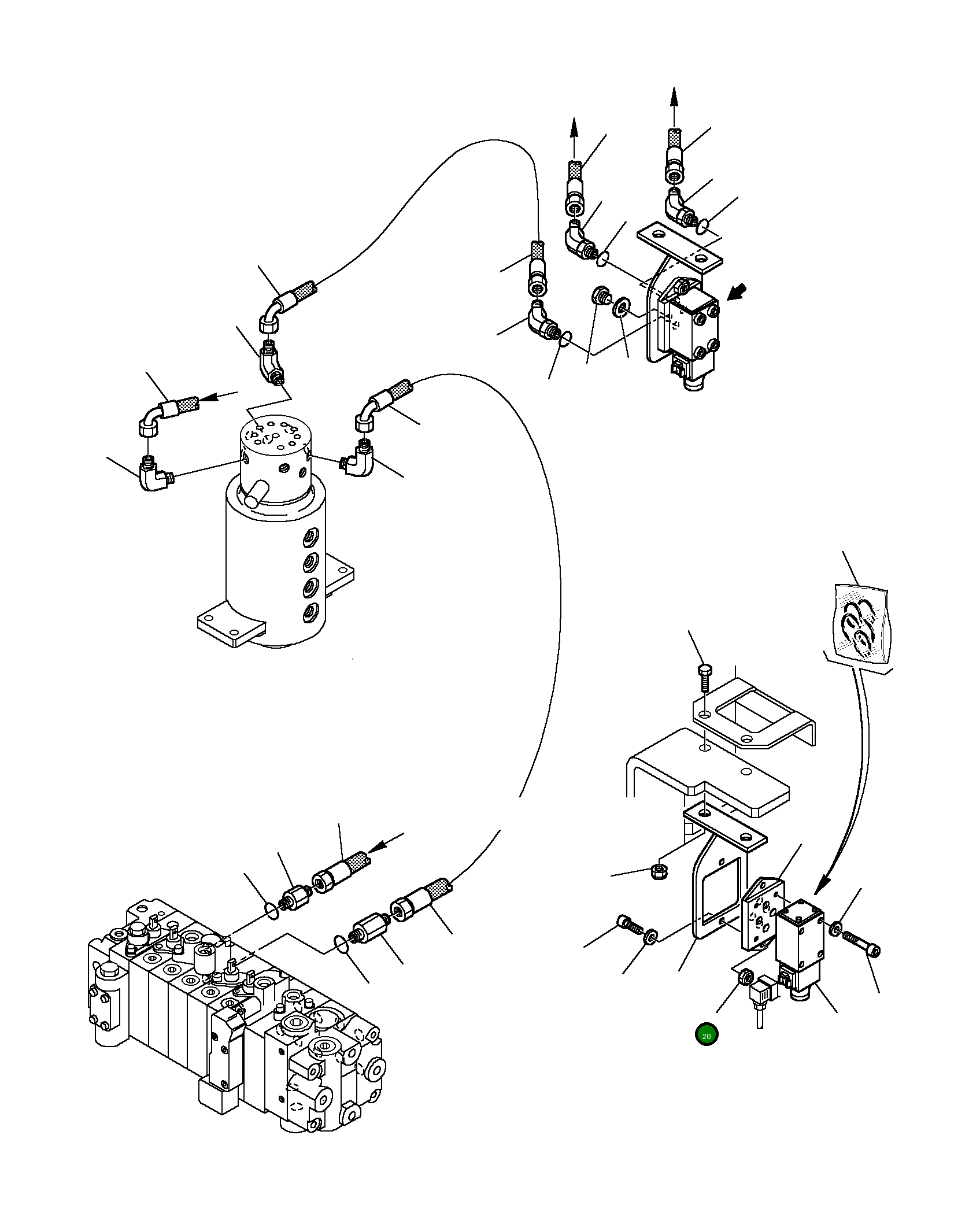 Опора 3F3065070 Komatsu