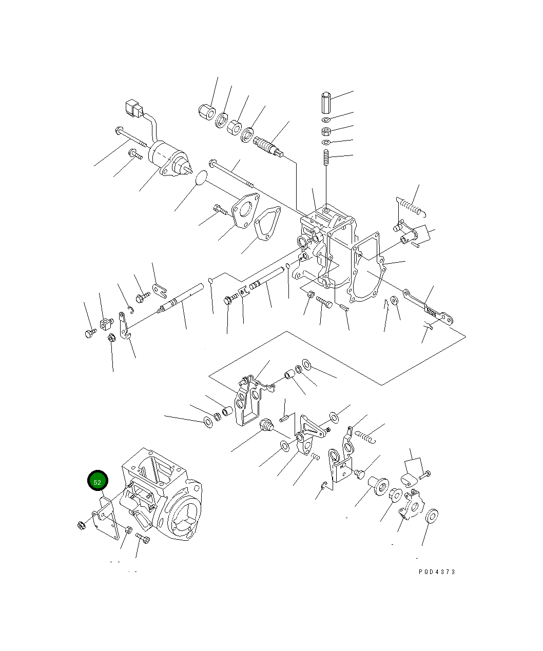 Кронштейн YM119326-66911 Komatsu
