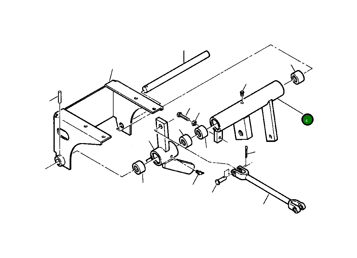 Коромысло замедлителя 1237 543 H92 Komatsu