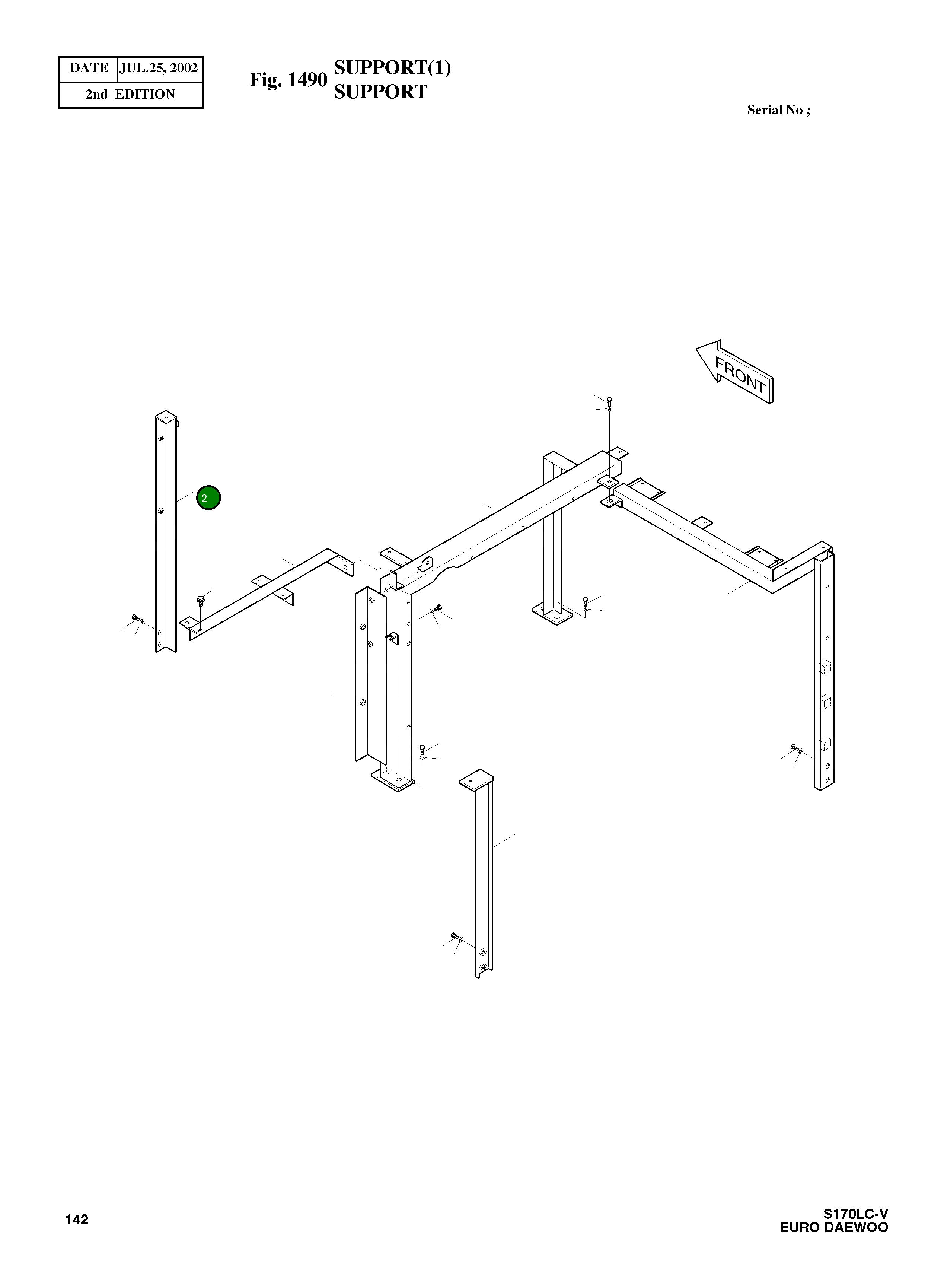 Опора 195-01067 Komatsu