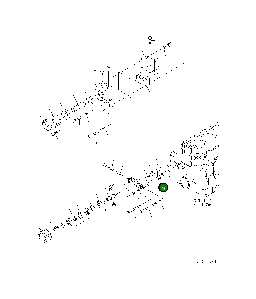 Кронштейн 6217-61-3810 Komatsu