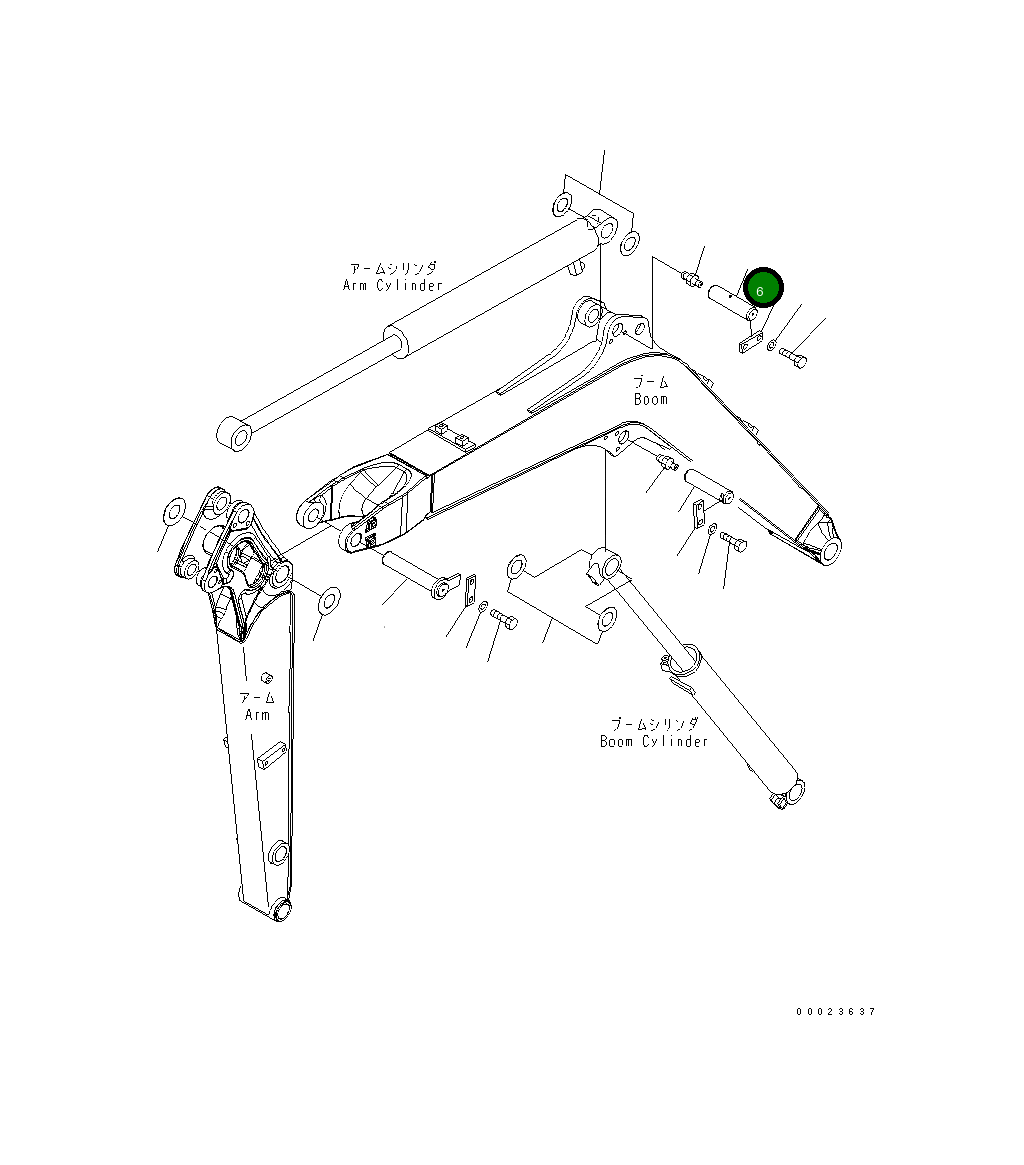 Палец 22K-70-21320 Komatsu