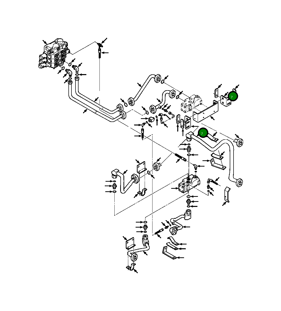 Кронштейн 1297 783 H1 Komatsu