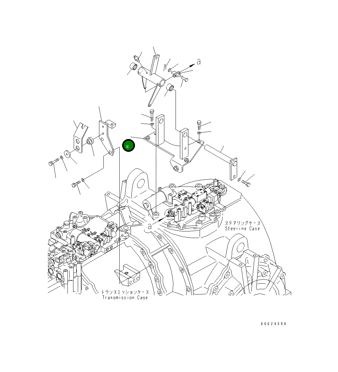 Кронштейн 198-43-61310 Komatsu