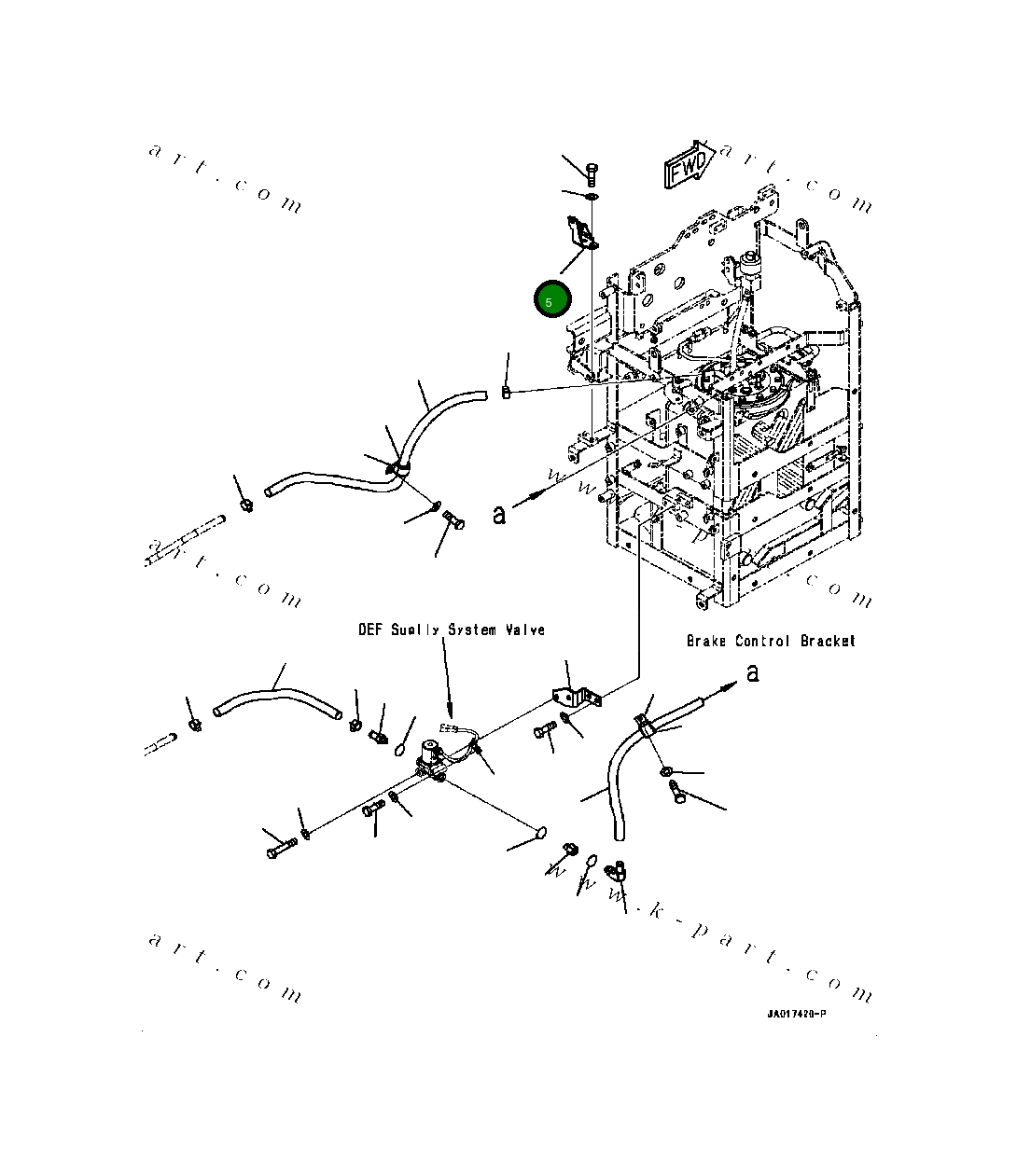 Кронштейн 421-02-61851 Komatsu