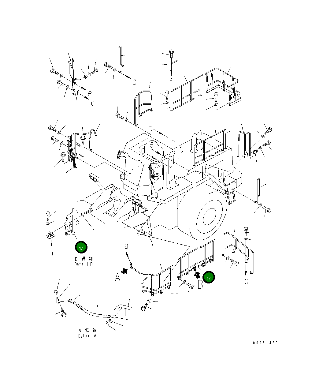 Левая сторона 427-54-25850 Komatsu