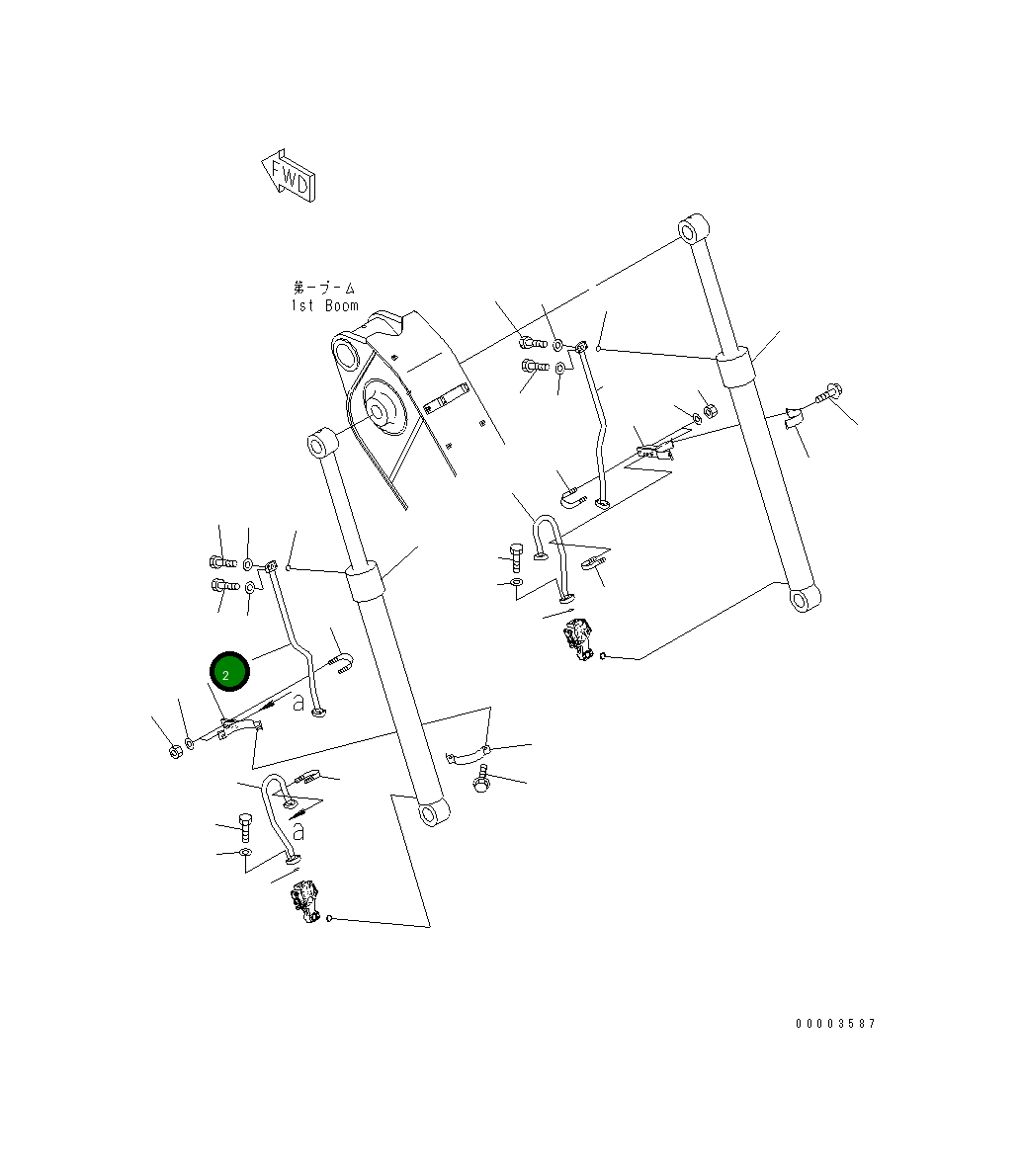 Кронштейн 206-63-K1860 Komatsu
