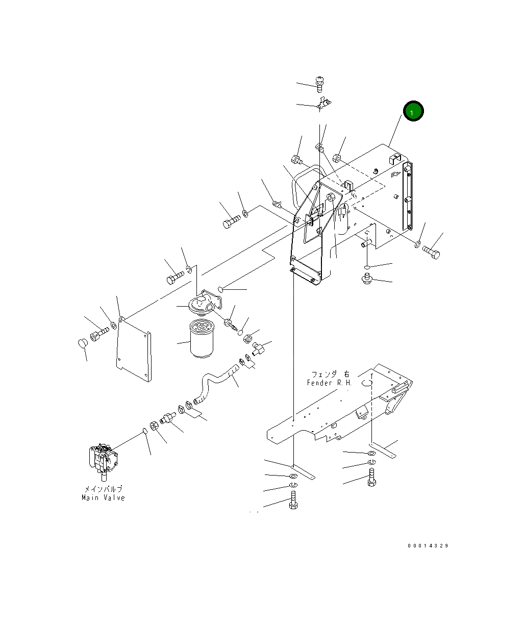 Корпус 104-54-54241 Komatsu