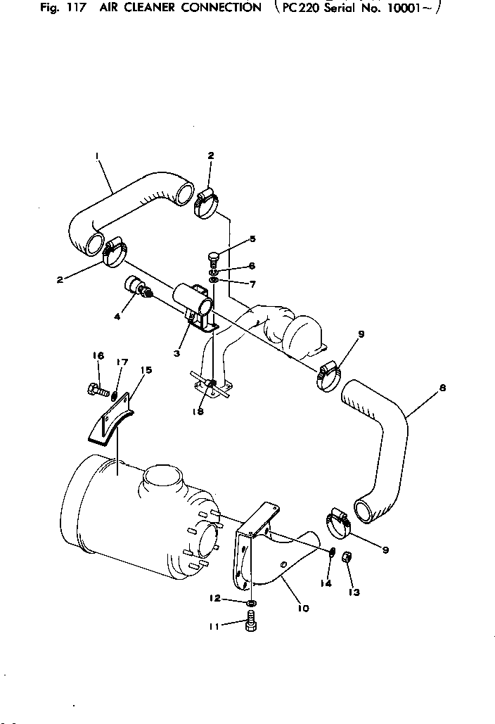 Шланг 206-01-44131 Komatsu
