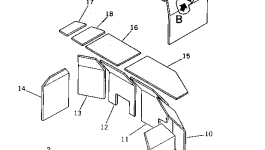 Капот 20S-54-25110 Komatsu