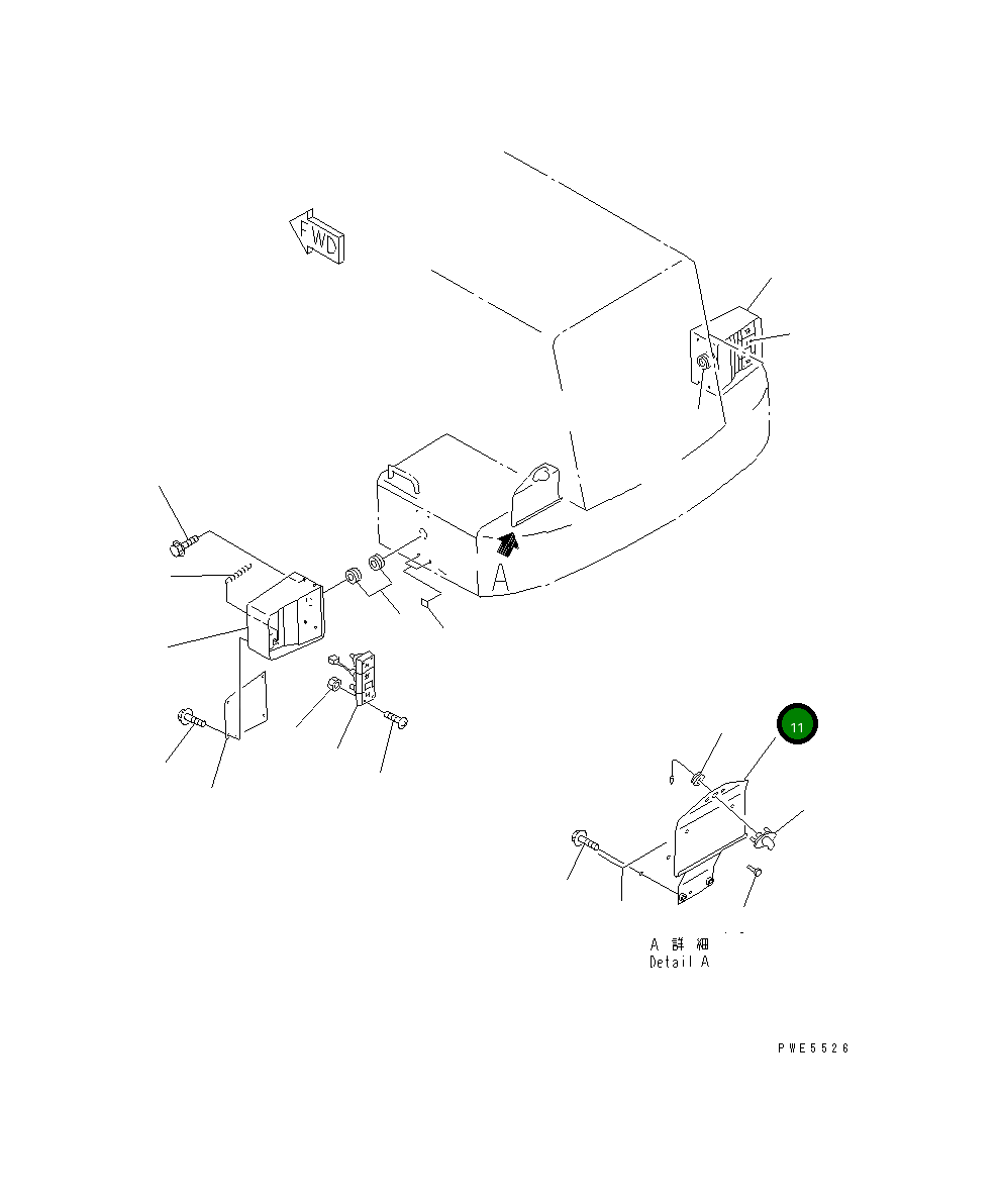 Кронштейн 419-06-27111 Komatsu