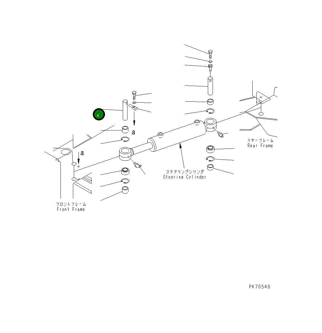 Палец 258-60-24420 Komatsu