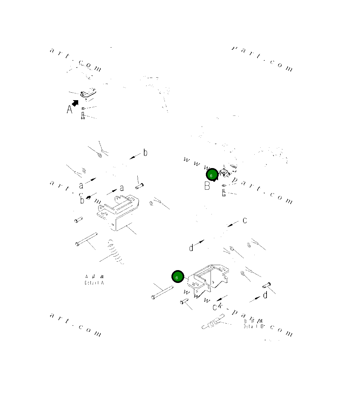 Кронштейн 419-54-64710 Komatsu