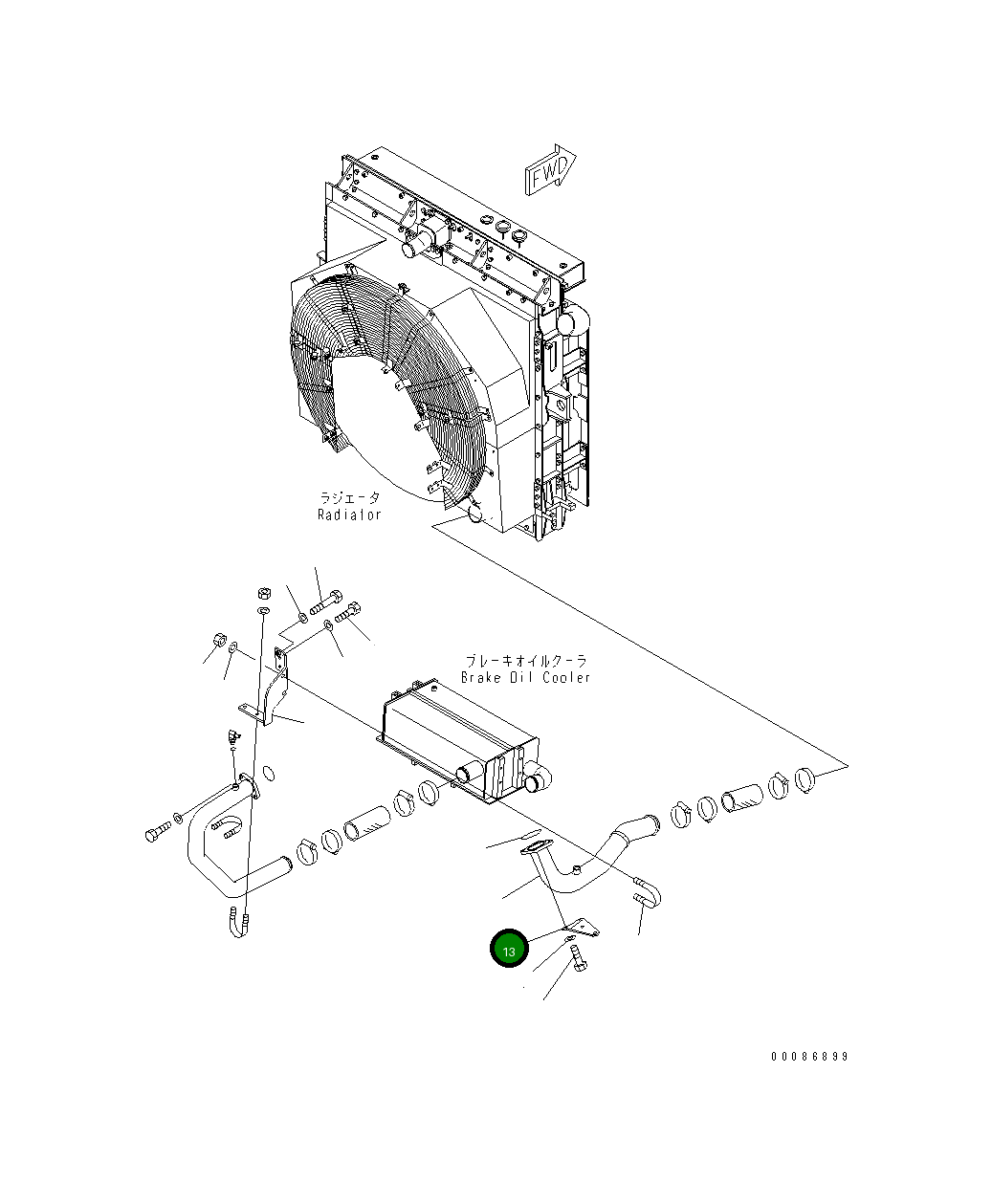 Кронштейн 569-03-88360 Komatsu