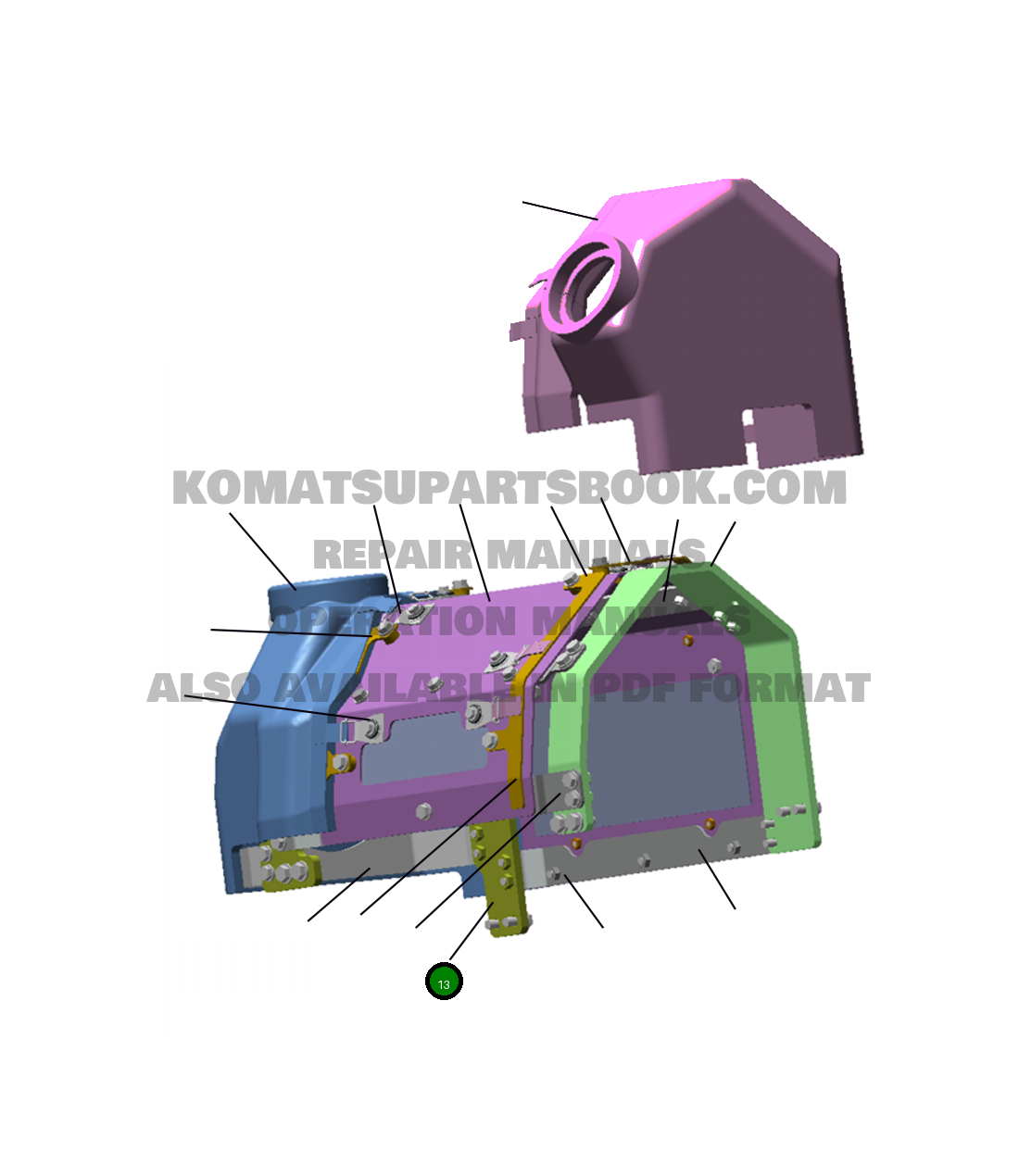 Кронштейн 207-01-A3130 Komatsu