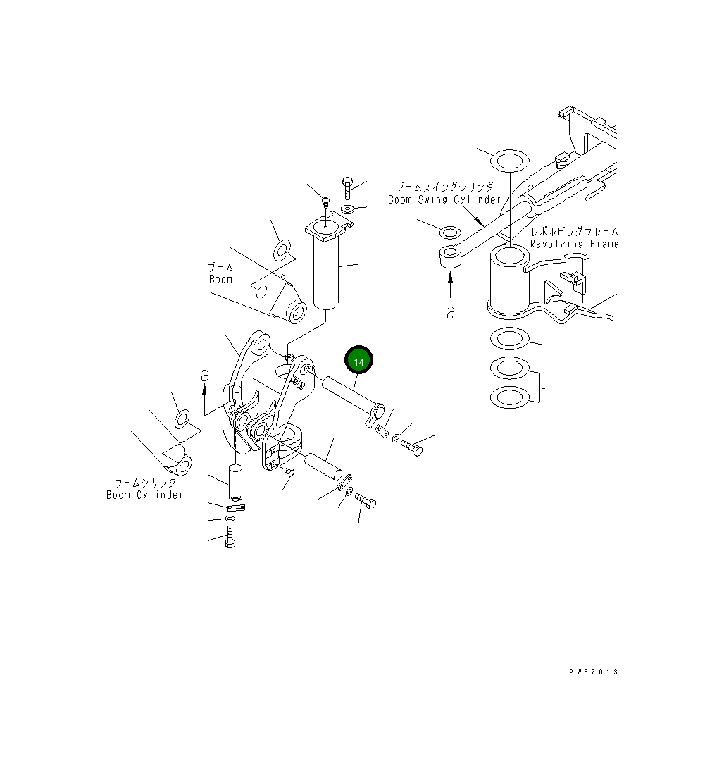 Палец 22F-70-11141 Komatsu