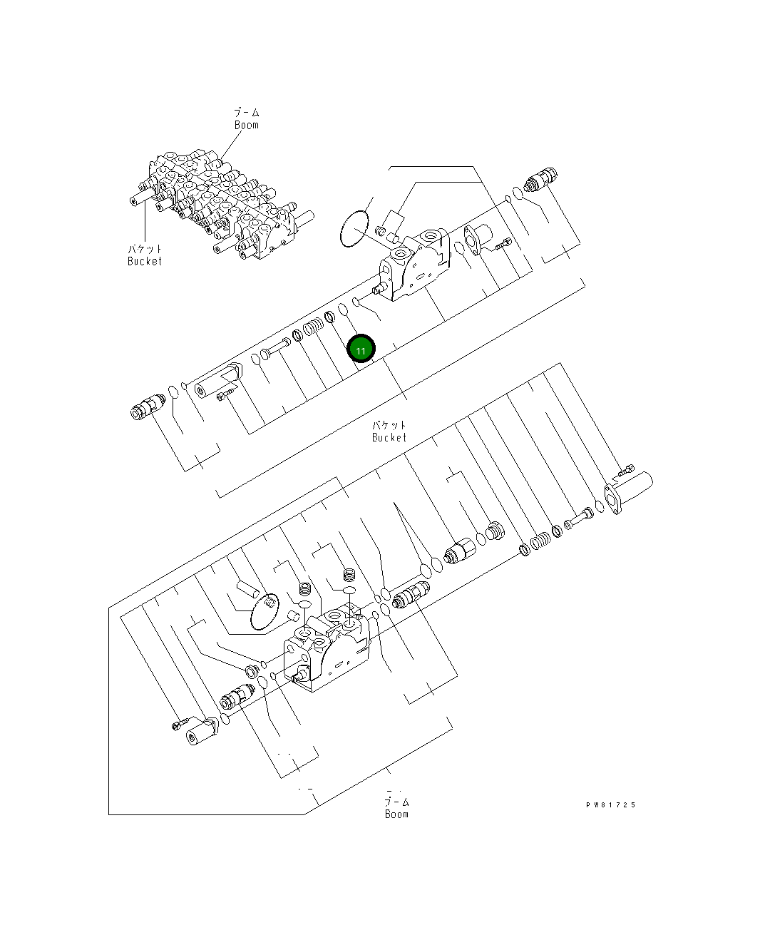 Кольцо YM172425-74210 Komatsu