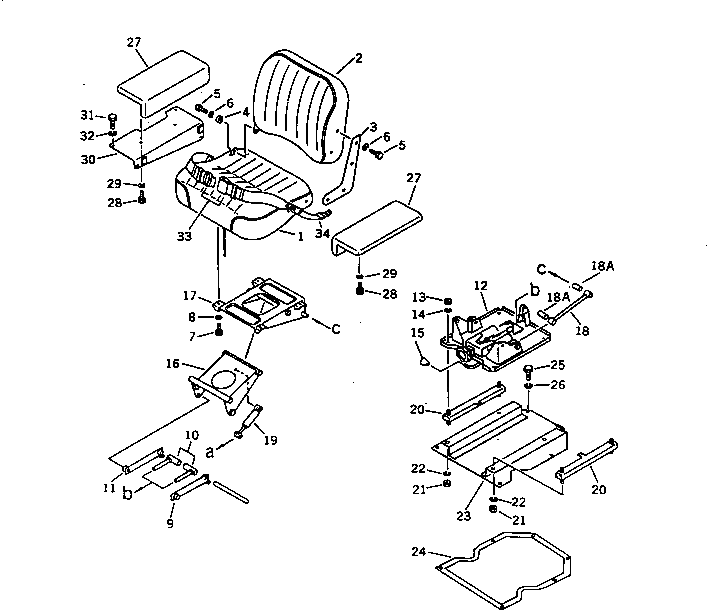 Кронштейн 124-B62-3220 Komatsu