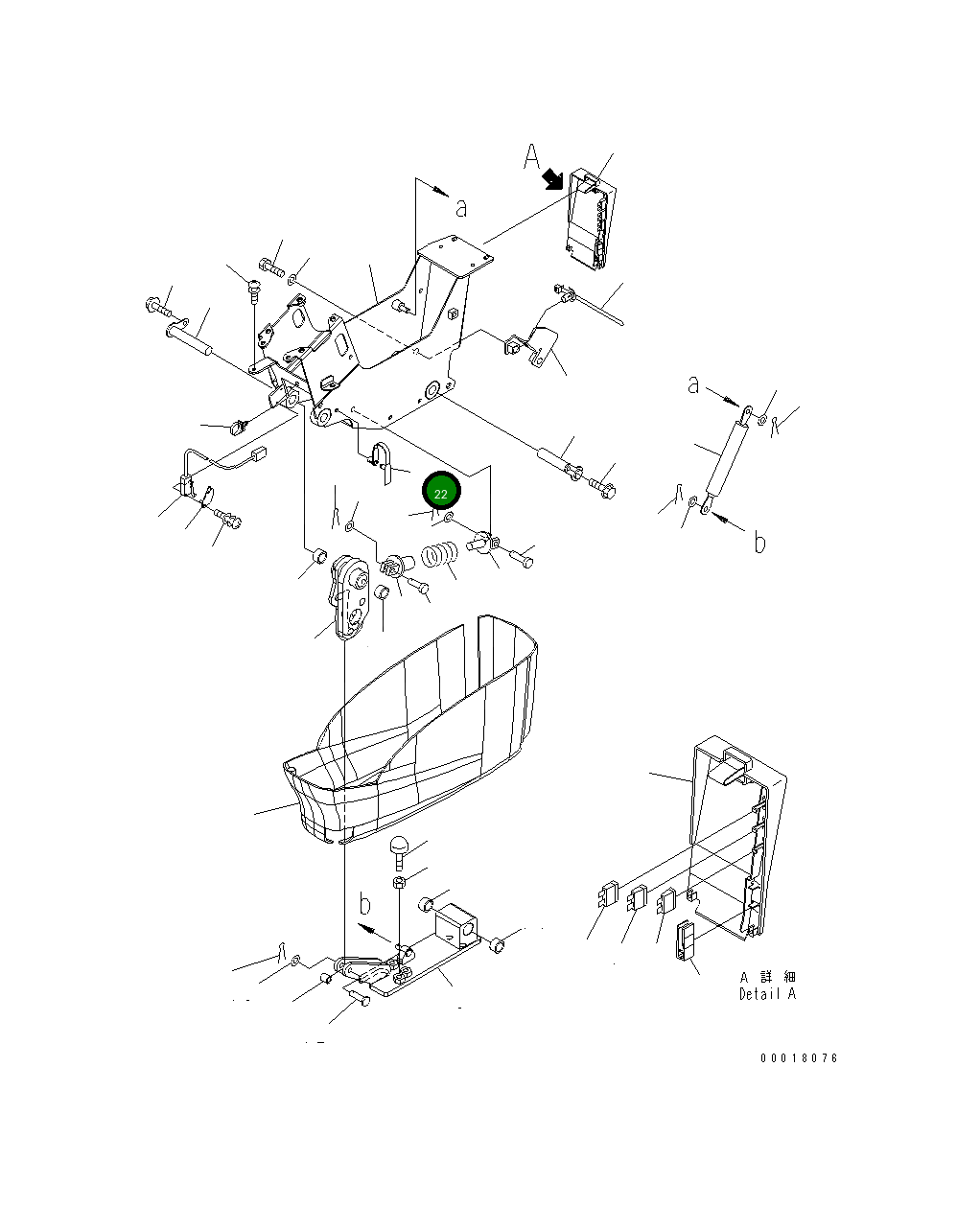 Клипса 22U-43-22420 Komatsu