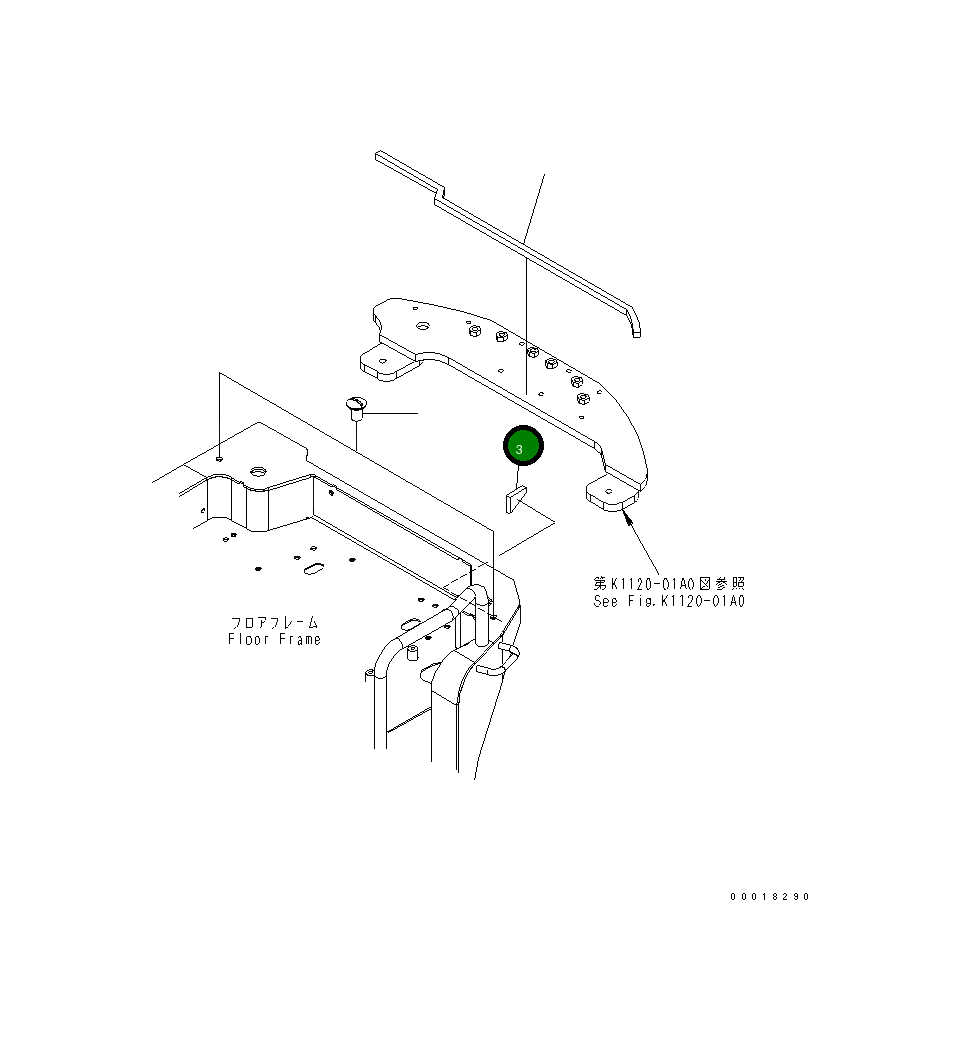 Лист 22L-54-23370 Komatsu