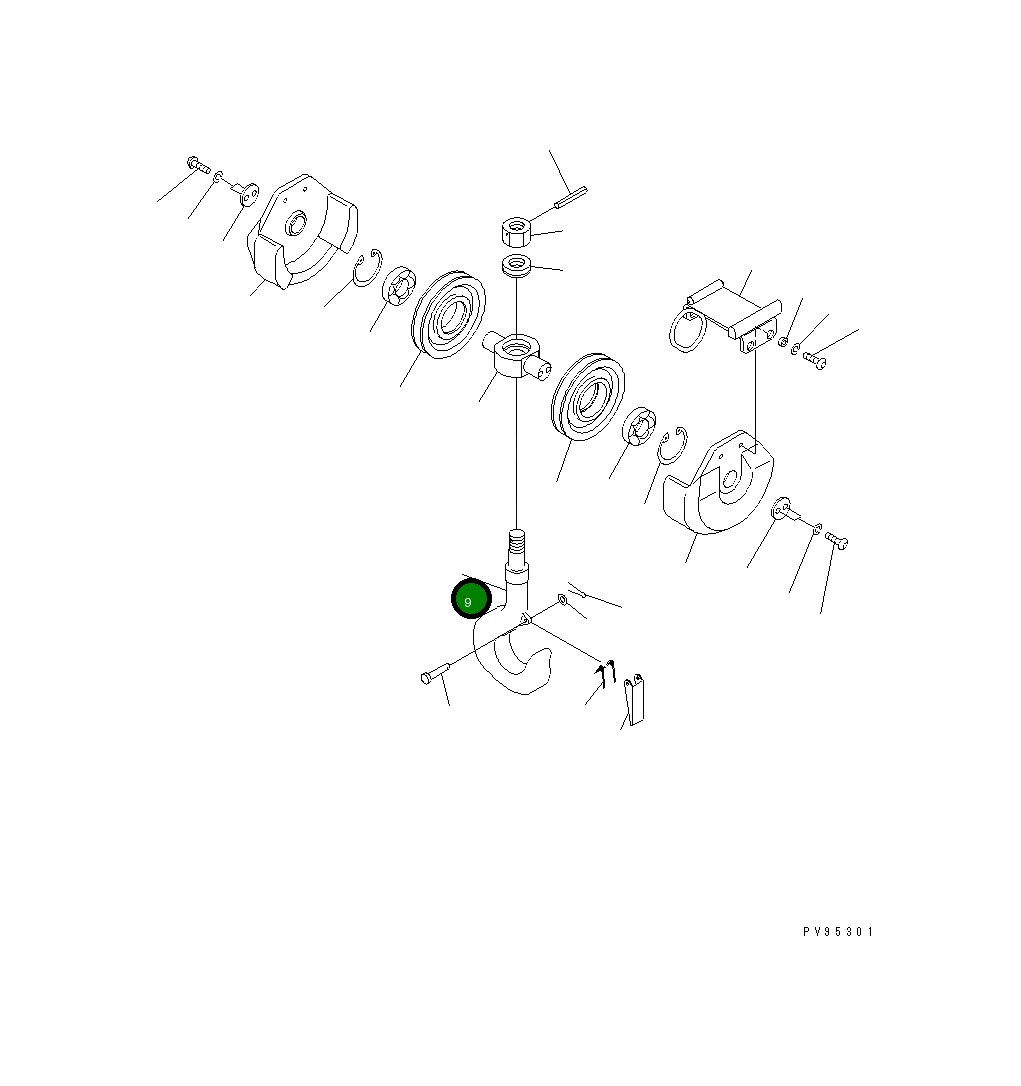 Крюк MH336-2033600 Komatsu