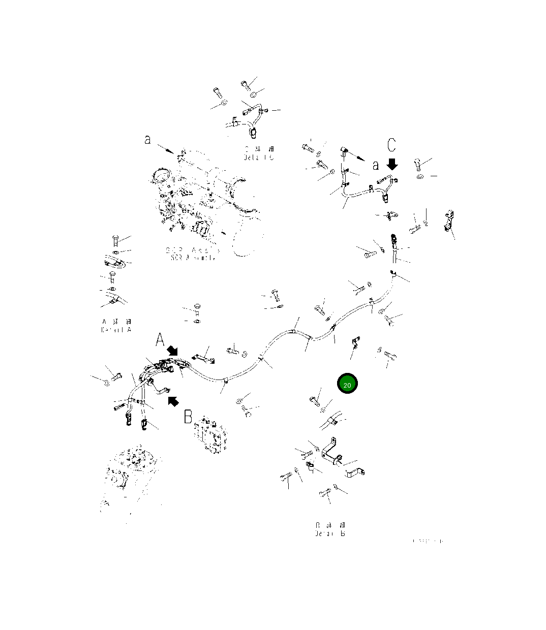 Кронштейн 419-02-61831 Komatsu