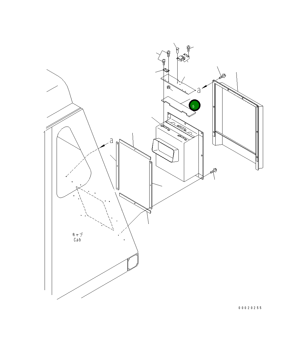 Лист 567-07-76160 Komatsu
