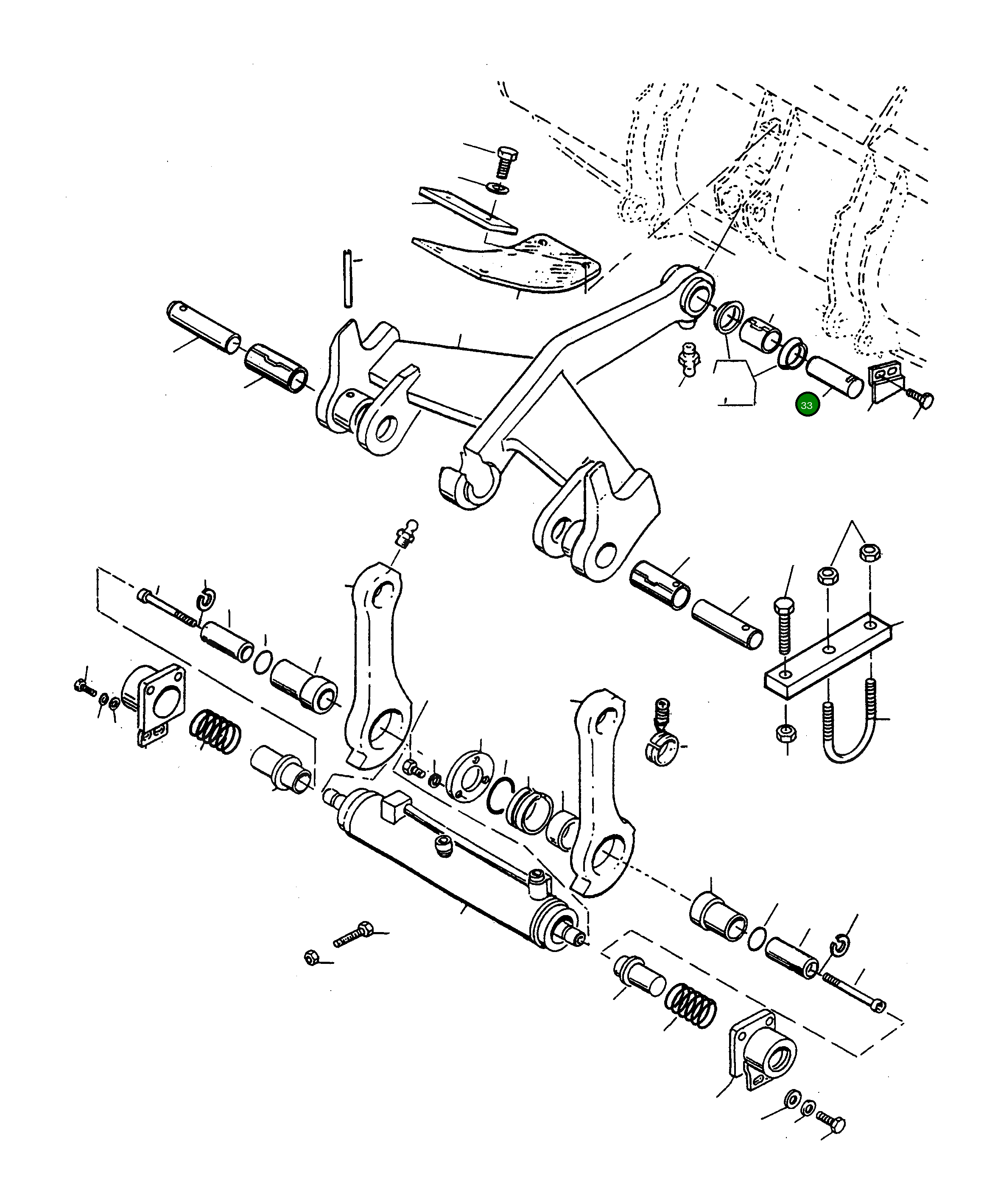 Палец 4250120M1 Komatsu