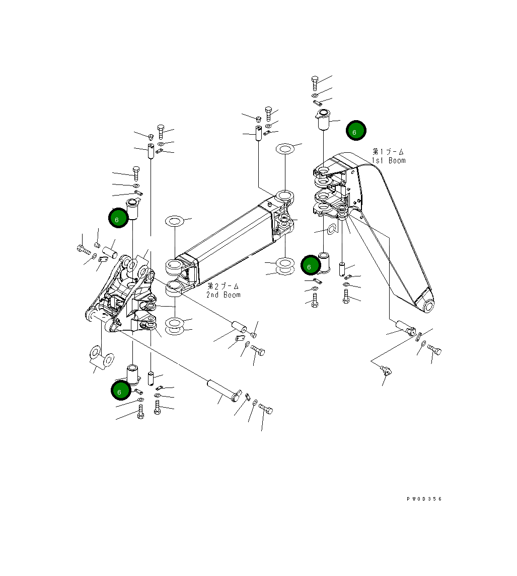 Палец 21W-70-21540NK Komatsu