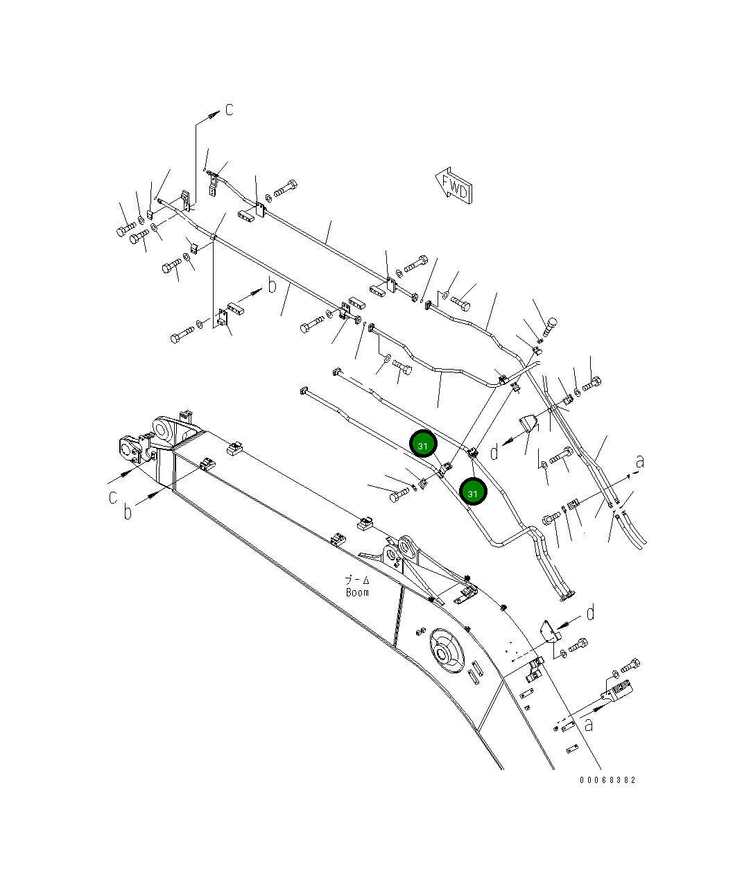 Кронштейн 22U-62-32660 Komatsu