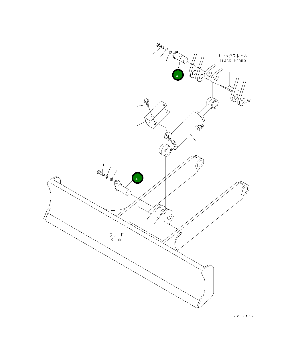 Палец 22J-71-15131 Komatsu