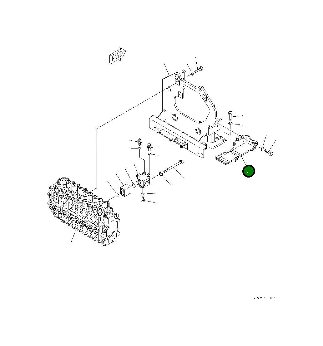 Кронштейн 8295-62-1131 Komatsu