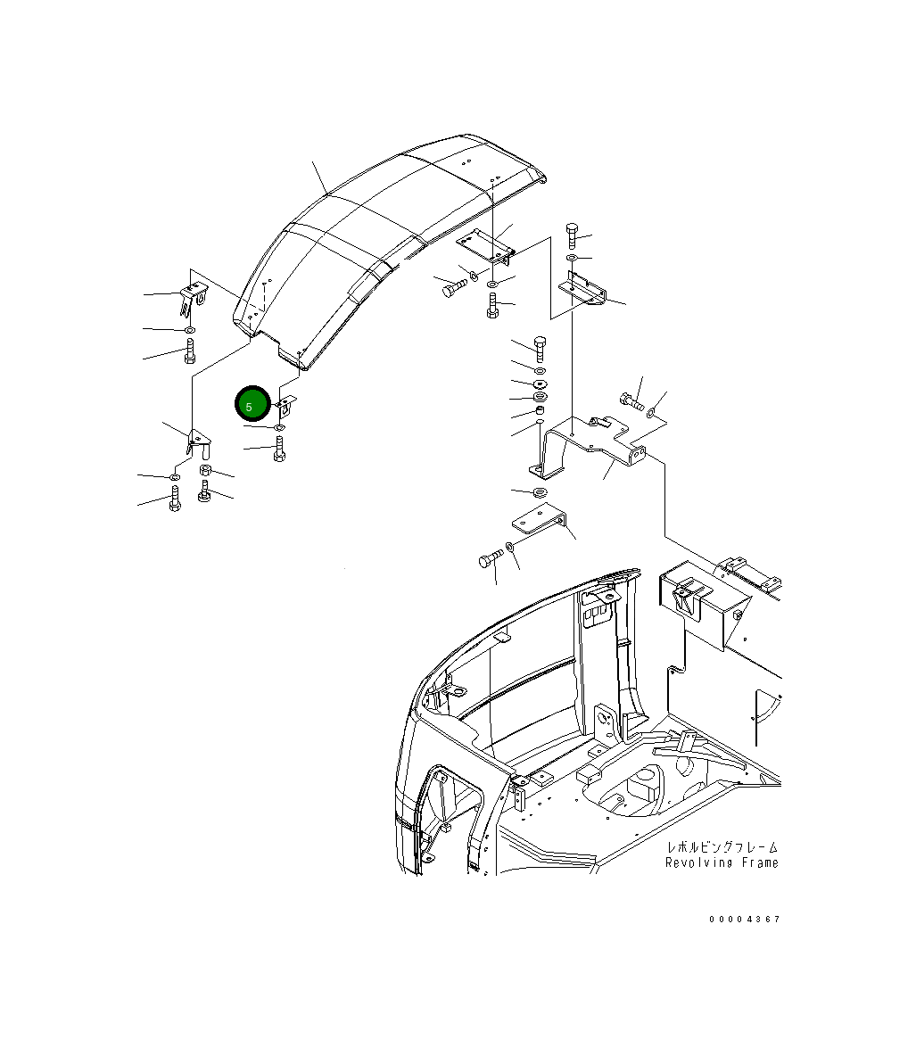 Кронштейн 21W-54-41351 Komatsu