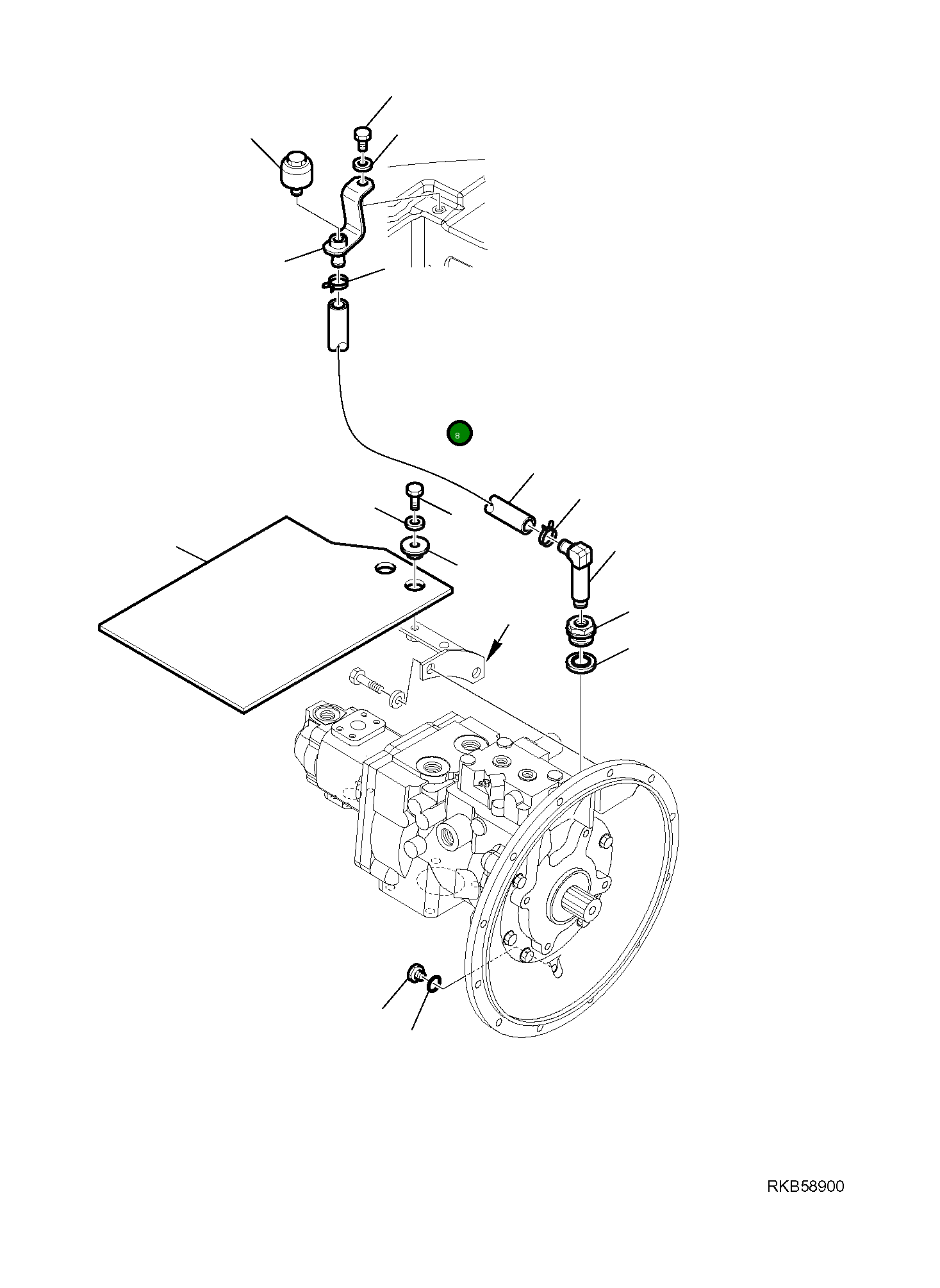 Кронштейн 21W-01-R1292 Komatsu