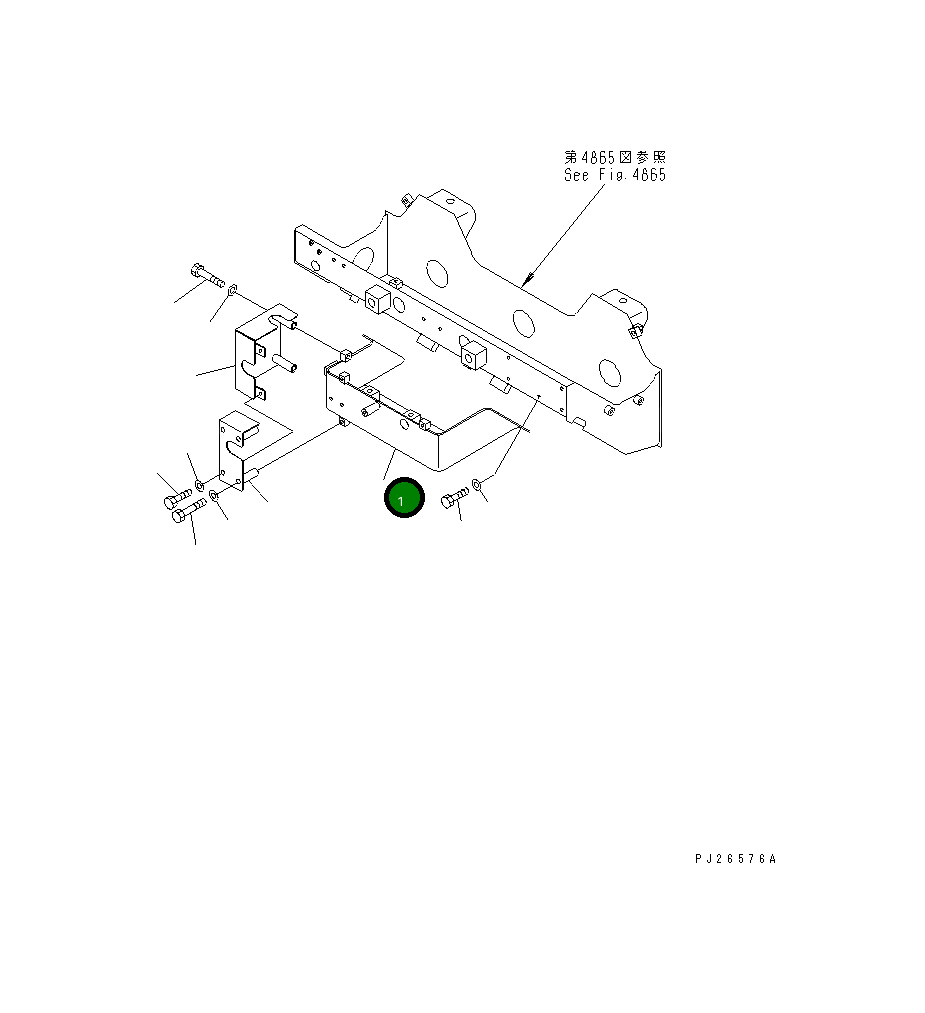 Кронштейн 561-88-61810 Komatsu