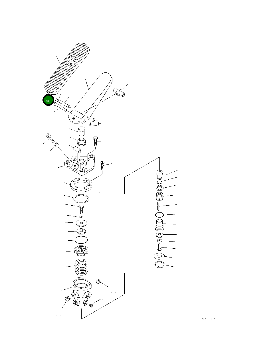 Палец 23F-44-12170 Komatsu