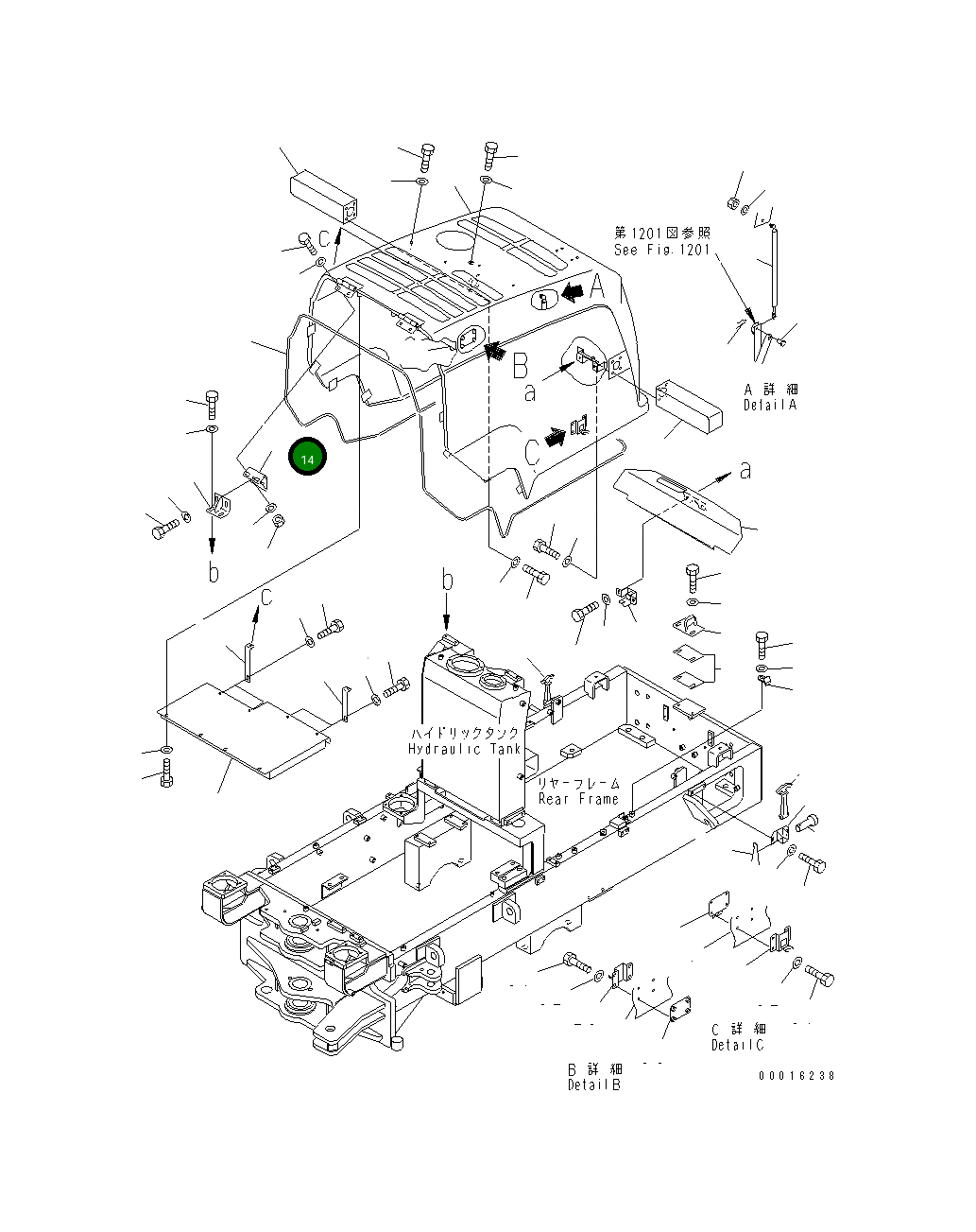 Кронштейн 23D-54-32560 Komatsu