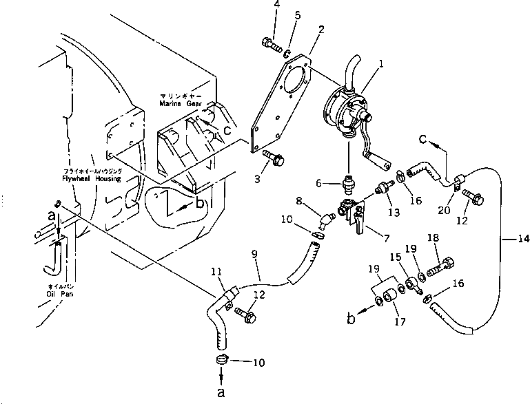 Кронштейн 6212-55-7210 Komatsu