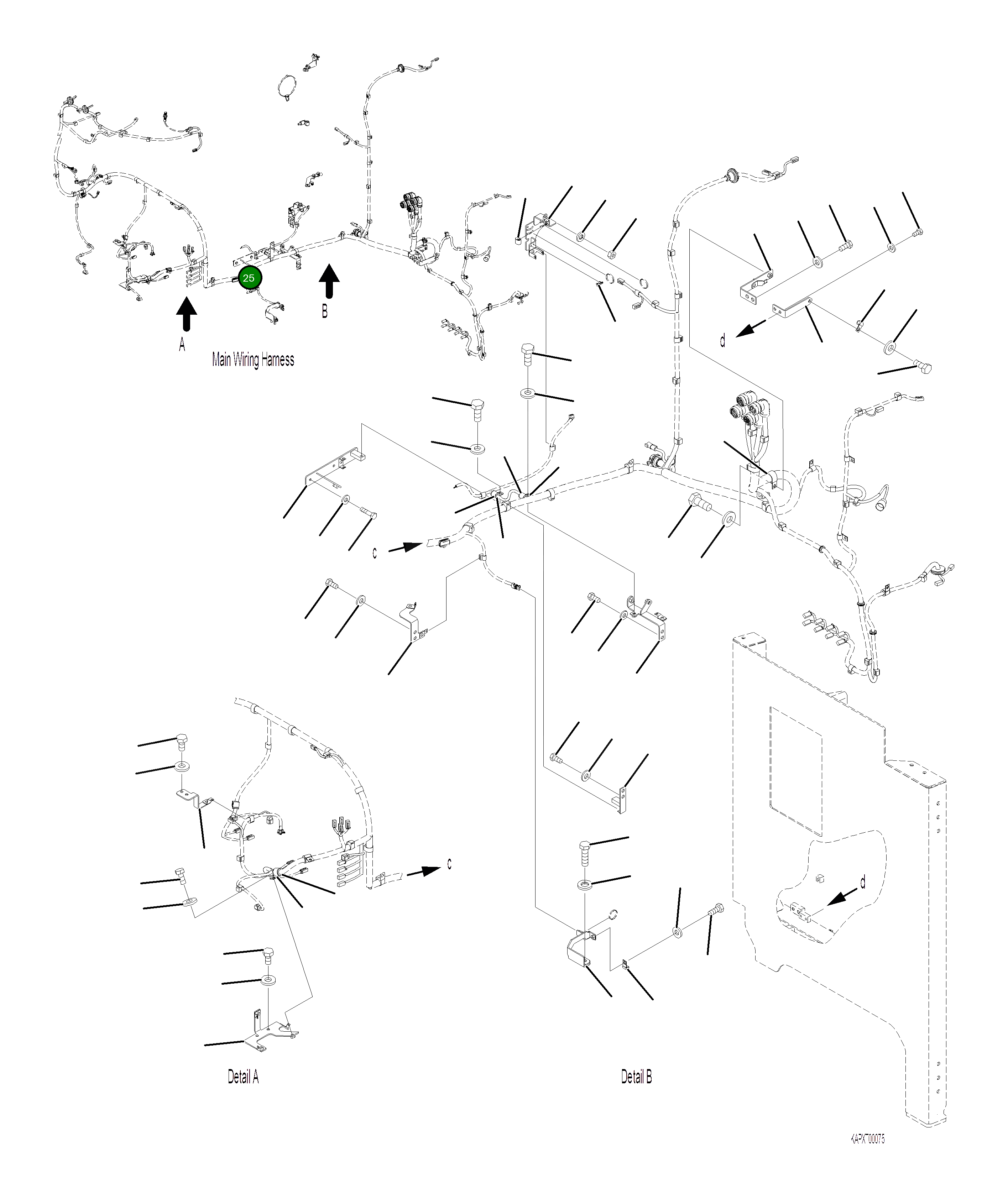 Кронштейн 4A1-06-21191 Komatsu