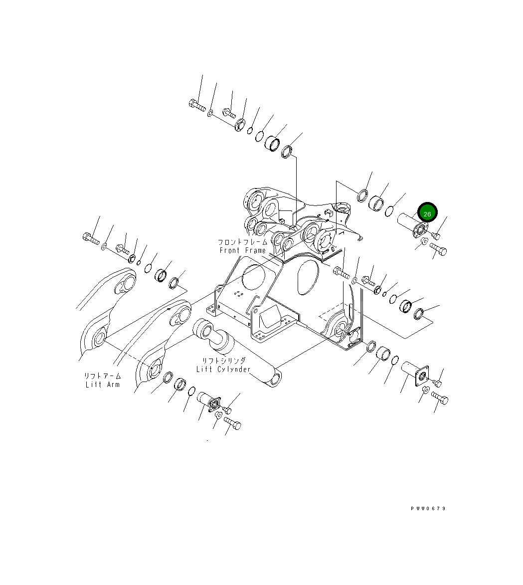 Палец 42C-70-11282 Komatsu