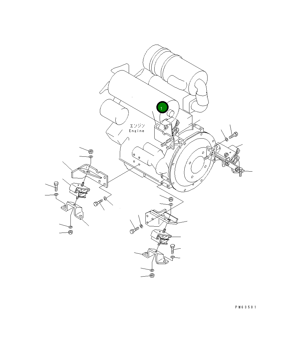 Кронштейн 20P-01-81851 Komatsu