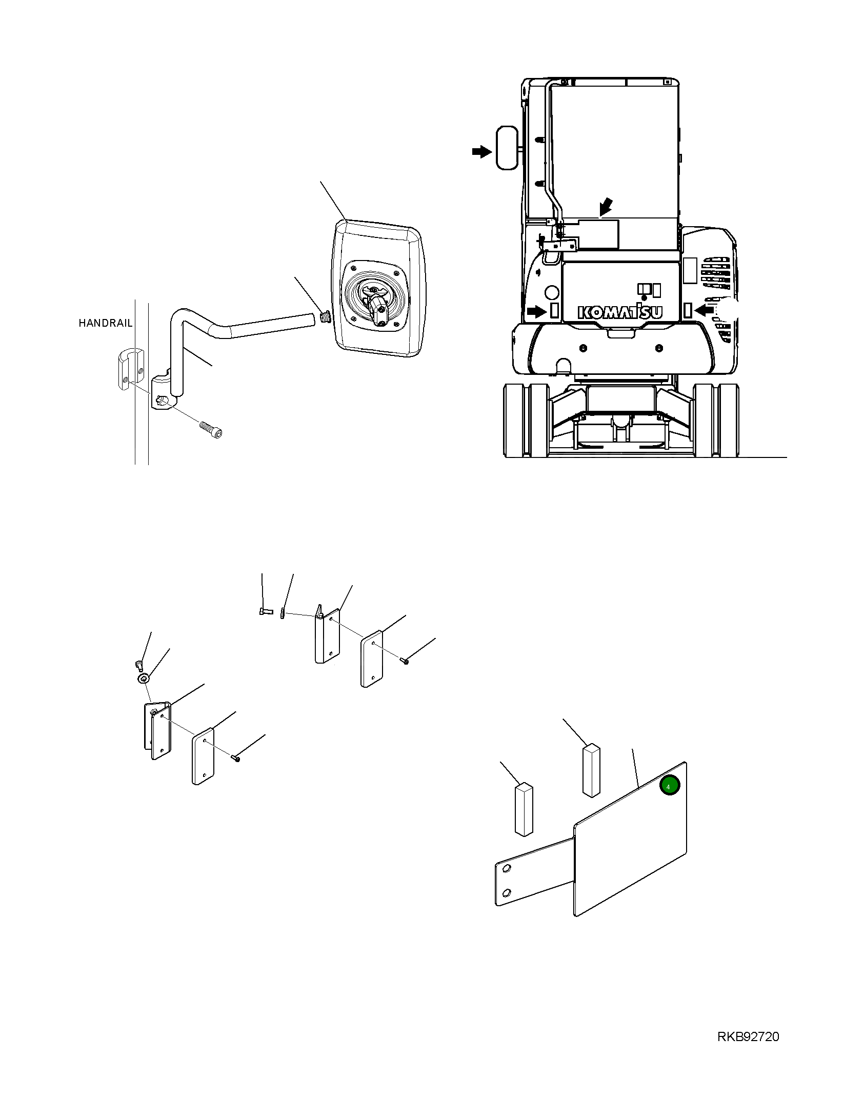 Кронштейн 2A1-54-11280 Komatsu