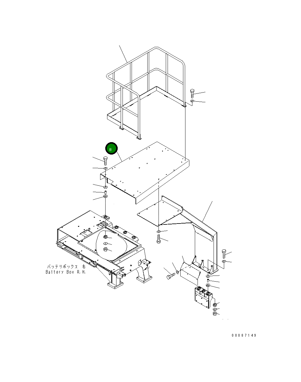 Кронштейн 42C-Z89-5822 Komatsu